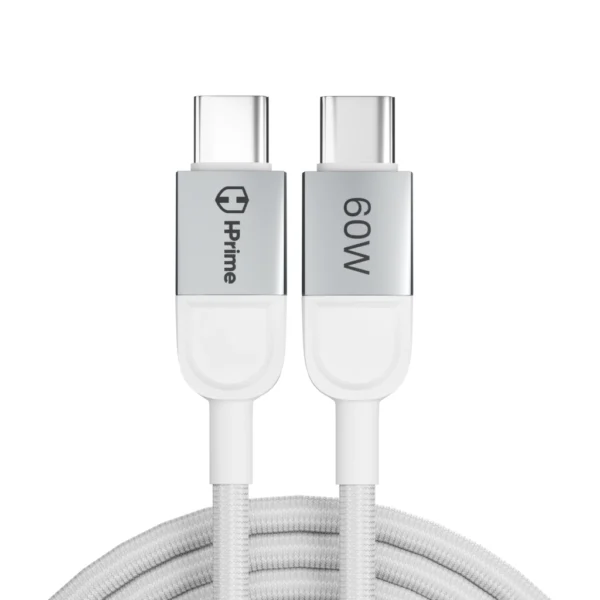 Cabo USB Tipo C para Tipo C HPrime Boost60 - 60W - Branco