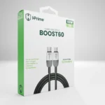 Cabo USB Tipo C para Tipo C HPrime Boost60 - 60W - Grafite - Imagem 3